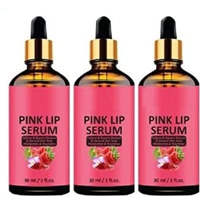 Elecsera PINK LIP GLOSS SERUM OIL for Shiny & Glossy Lips- For Men & Women Combo pack of 3 bottles of 30 ml(90 ml)