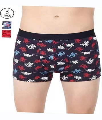 Cavenders Pack of 3 Nylon Trunks For Men's ( Multicolor )