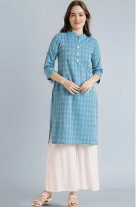 Cotton Blend Straight kurti