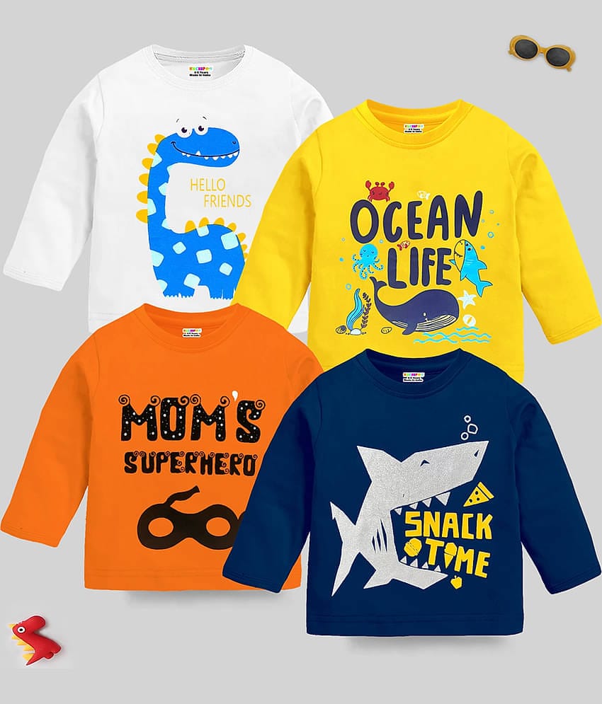 Kuchipoo Pack of 1 Boys Cotton Blend T-Shirt ( Multi Color )