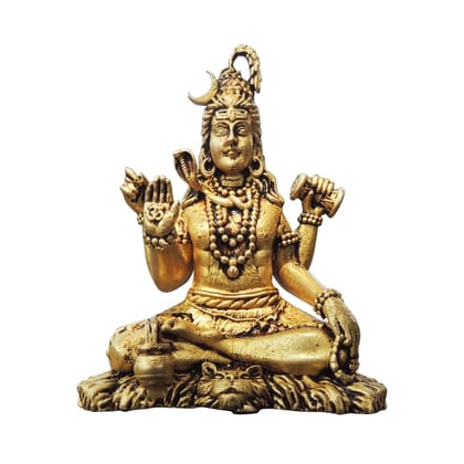 Brass Shiv Ji Idol - Machine Made Brass Statue, Height : 3 Inch (BSMAS1734 D)