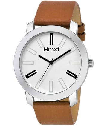 HMXT Brown Leather Analog Men's Watch