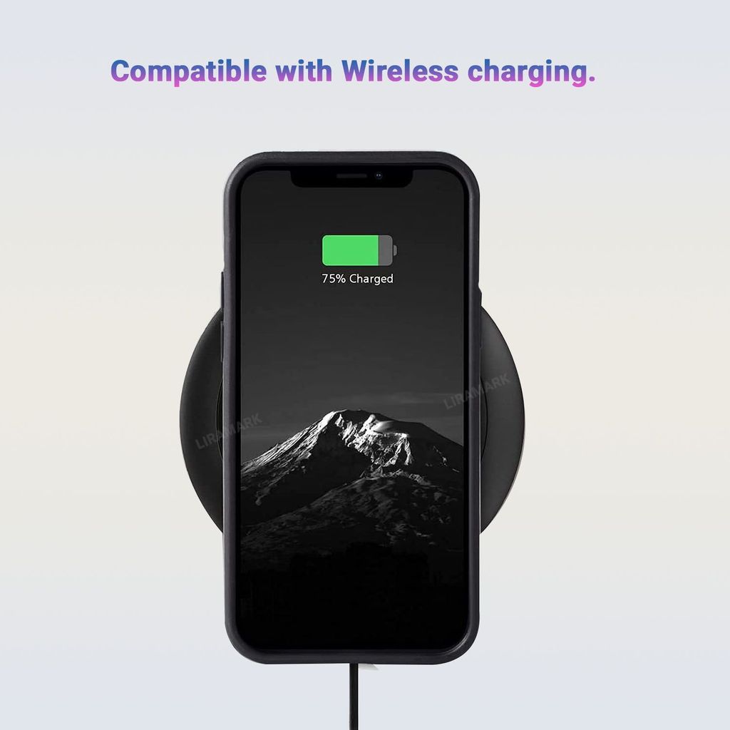 LIRAMARK PU Leather Flexible Back Cover Case Designed for iPhone Xs Max