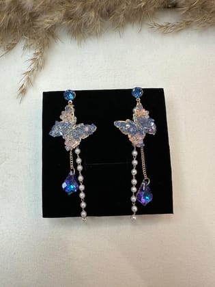 Blue Butterfly Earrings