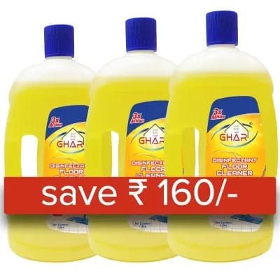 Mai Ghar Floor Cleaner (Pack of 3 - 1 L Each)