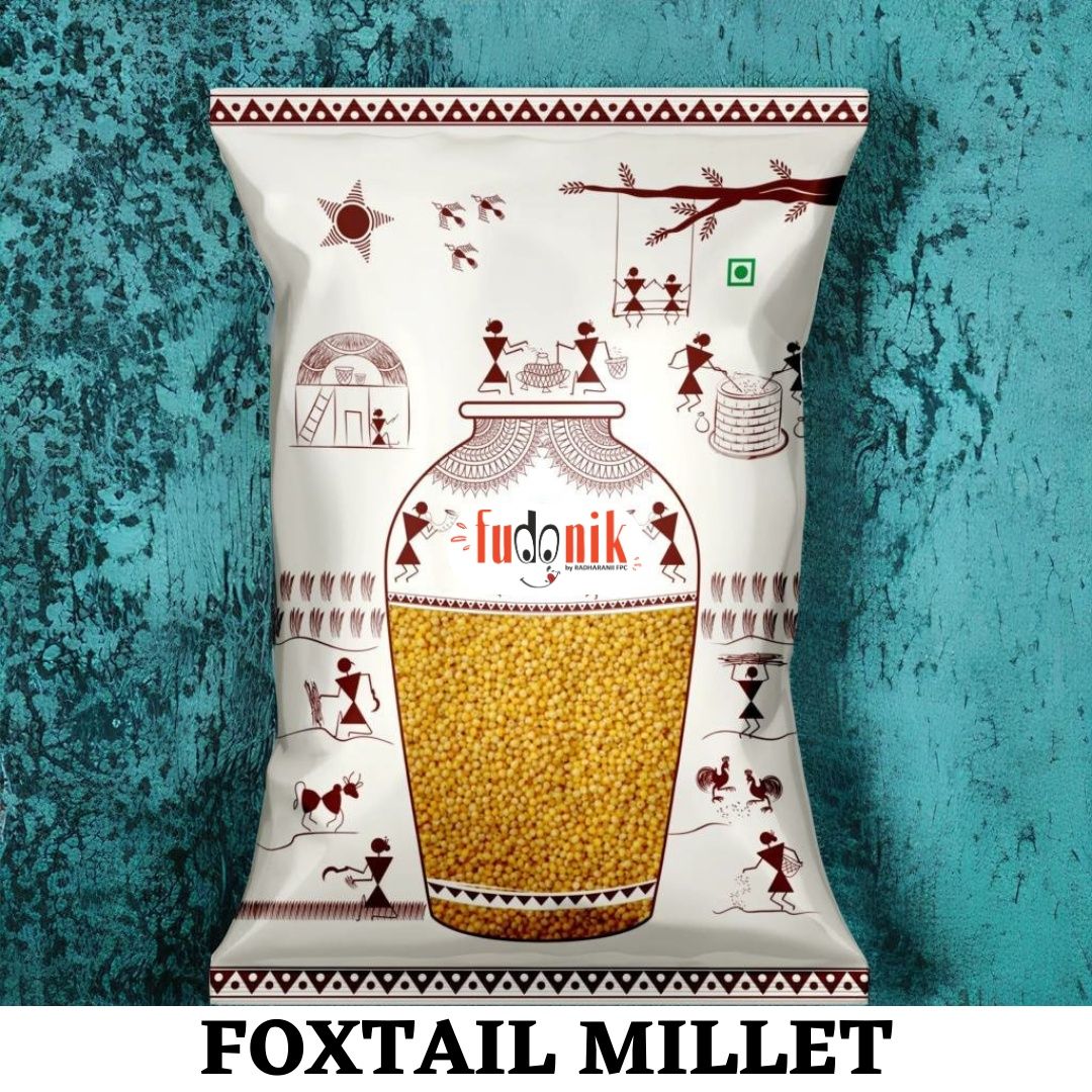 Fudonik Unpolished Foxtail Millet (Kangni) (1kg) | Whole Grain Ancient Superfood | Diabetic Friendly