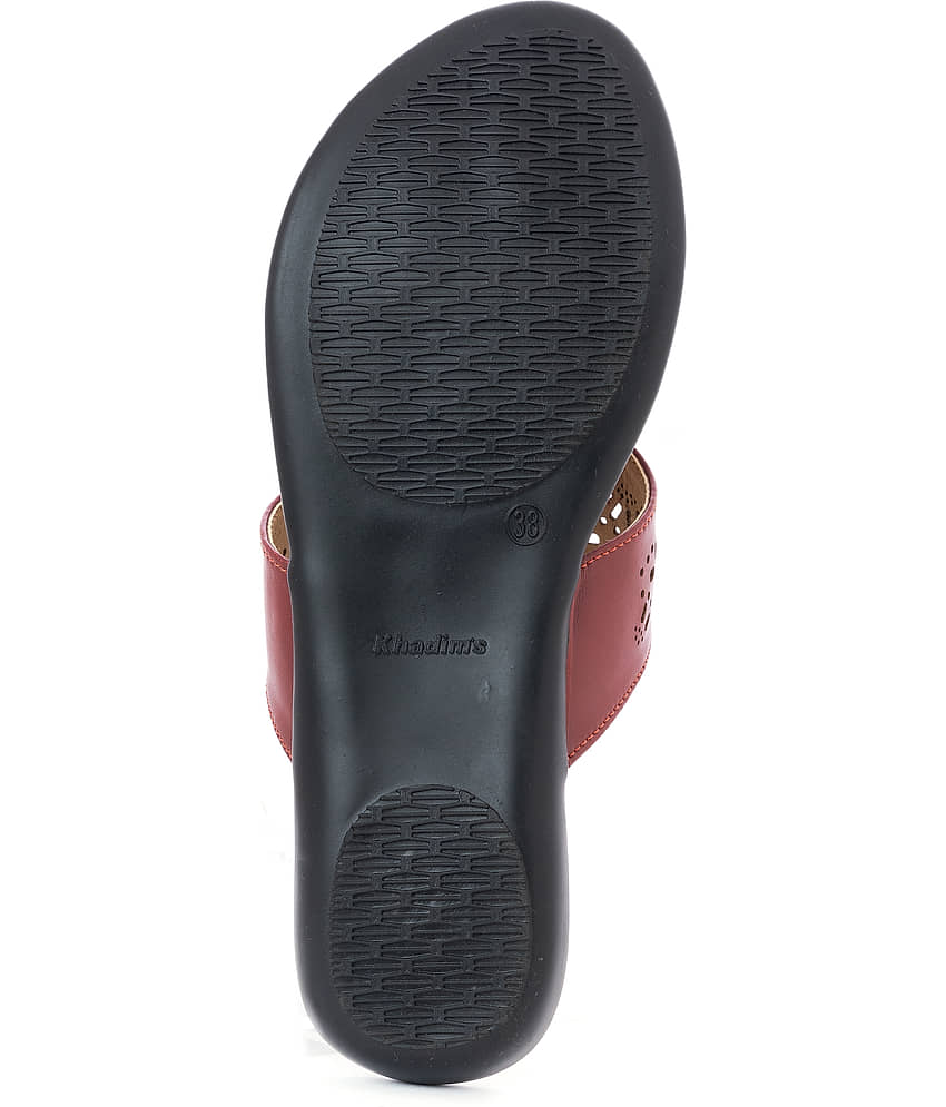 KHADIM Maroon Women's Flats