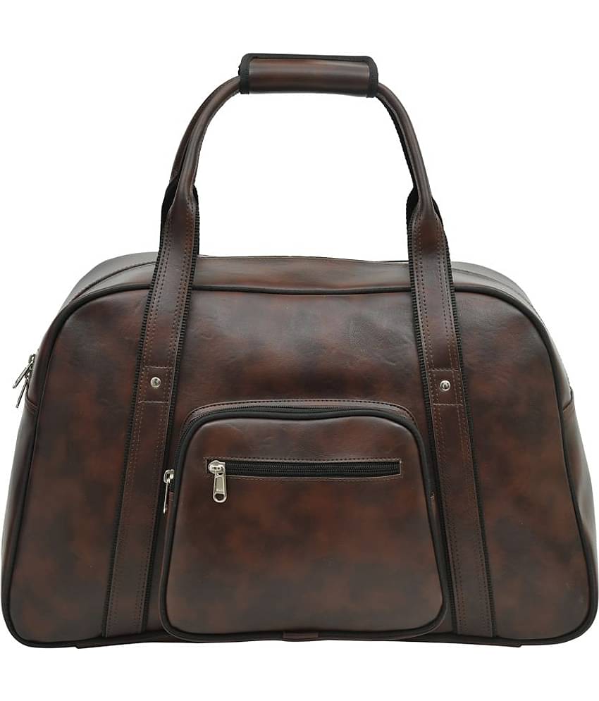 MATRICE - Brown Artificial Leather Duffle Bag