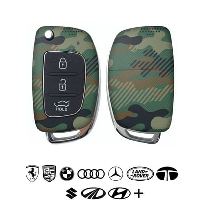 Military Green Camo Car Key Skins