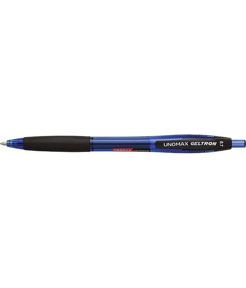 Unomax Geltron Retractable Gel Pen Blue Gel Pen (Pack Of 20, Blue)