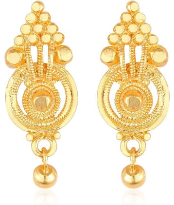 Vighnaharta Beautiful Gold Plated Screw back alloy Studs Earring for Women and Girls   [VFJ1623ERG ]