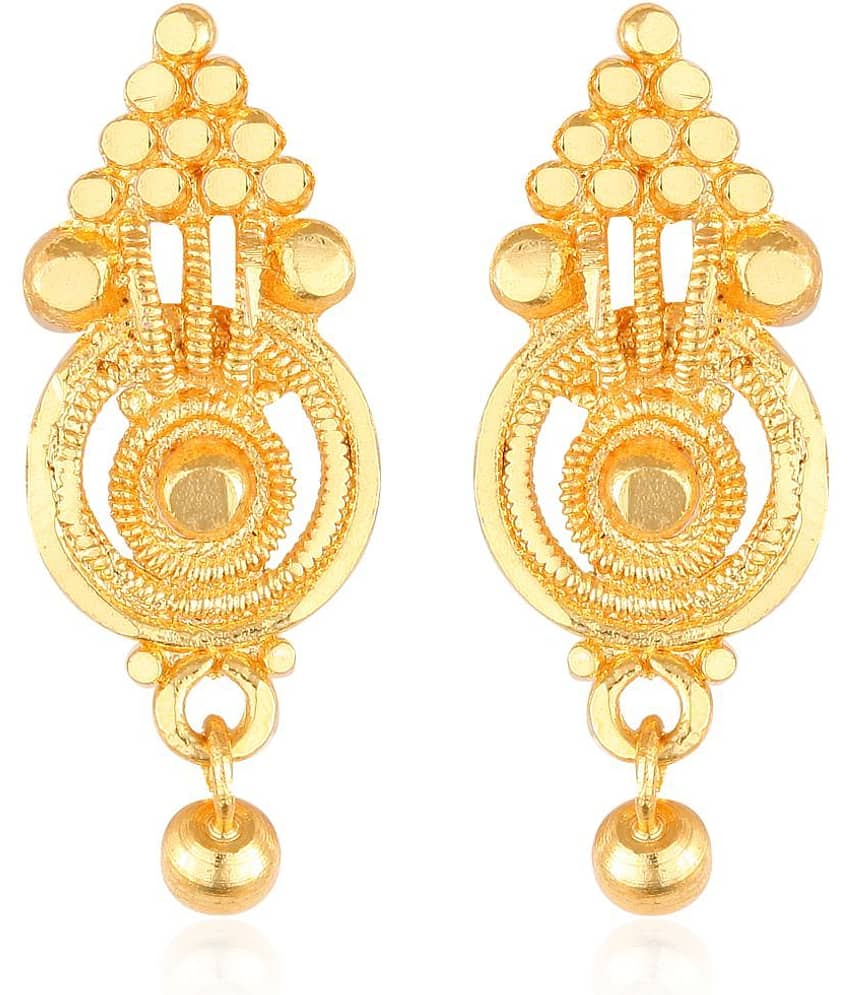 Vighnaharta Beautiful Gold Plated Screw back alloy Studs Earring for Women and Girls   [VFJ1623ERG ]
