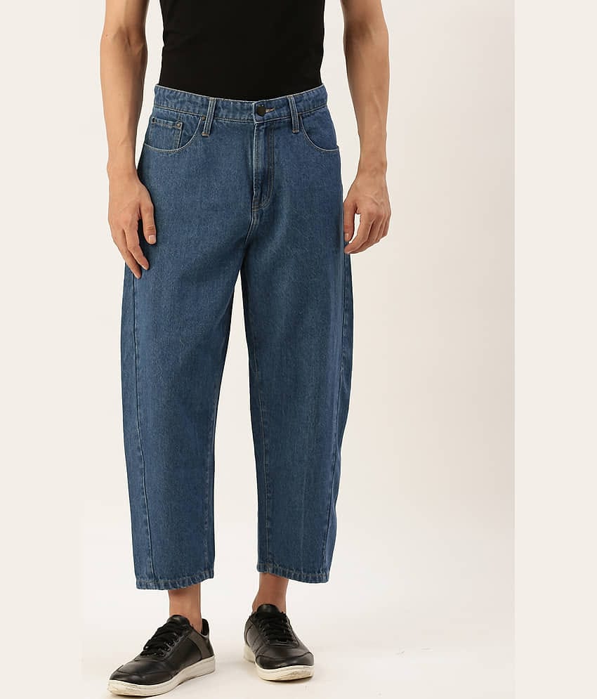 Bene Kleed Men Pure Cotton Loose Crop Jeans