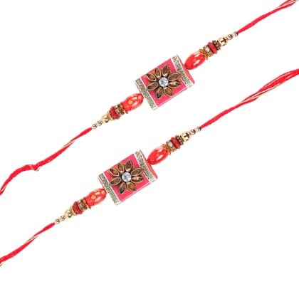 Rakhi Designer Premium | Rakhi Designer Edition Combo for Bhaiya, Bhabhi, Brother-Pack of 2