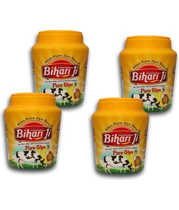 Bihari ji Pure Ghee for Better Digestion and Immunity 200-4 Ghee 200 mL Pack of 4