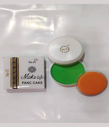 Make up Powder For Classical Dance And Bridal Makeup - mifi PANC-CAKE - Green Colour Makeup Powder
