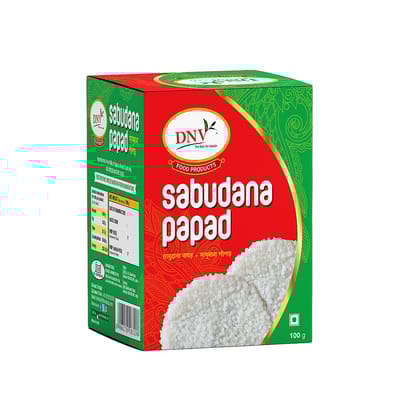 DNV Foods Sabudana Papad, 100 gm