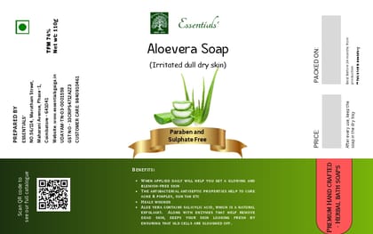Essentials  Aloevera Soap 110 Gms