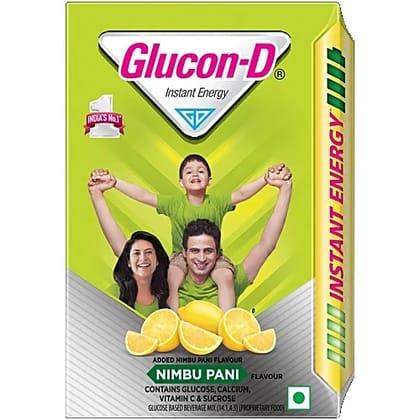 Glucon-D Instant Energy Glucose Powder - Nimbu Pani, 1 Kg