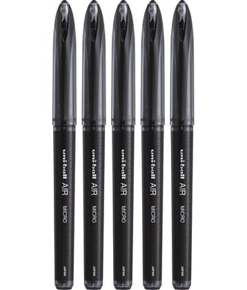 Uni Ball Air Roller Ball Pen (Pack Of 5, Black)