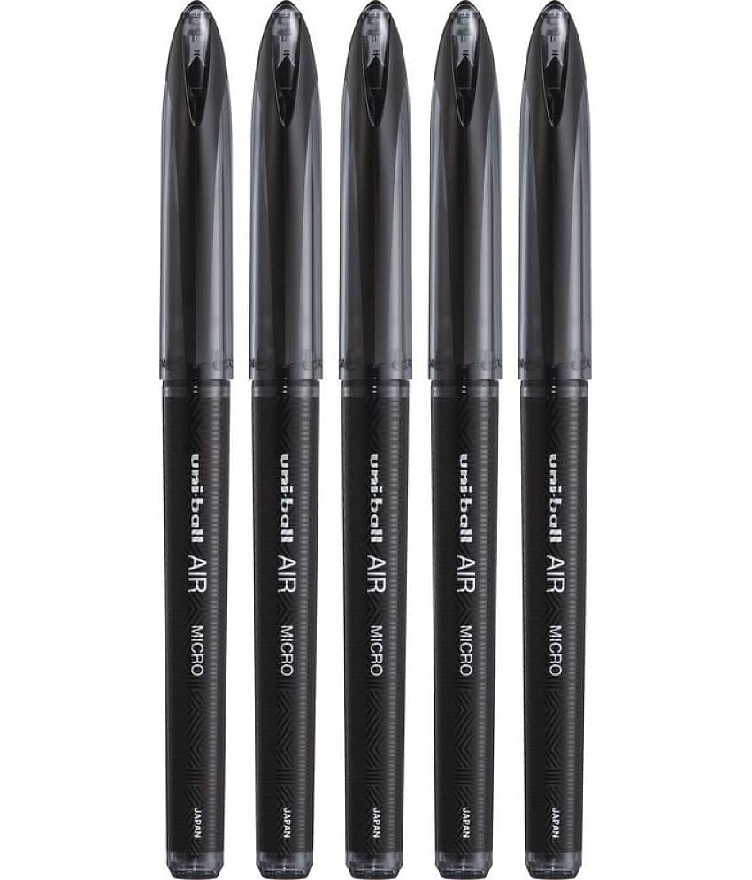 Uni Ball Air Roller Ball Pen (Pack Of 5, Black)