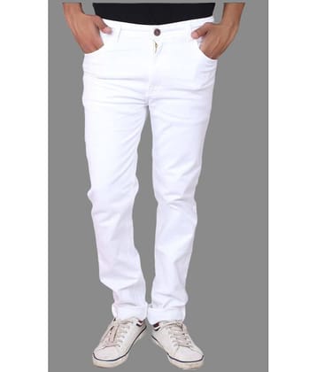 x20 - White Denim Slim Fit Men's Jeans ( Pack of 1 )