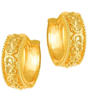 VIVASTRI Golden Clip-Ons Earrings ( Pack of 1 )