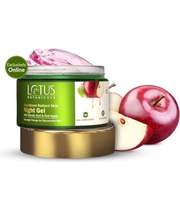 Lotus Botanicals GlycoBoost Radiant Skin Night Gel with Glycolic Acid & Red Apple (50 g)