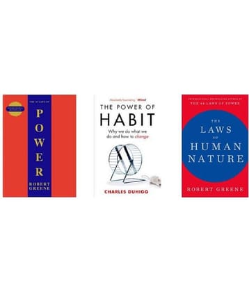 ( Combo Of 3 Books ) The Concise 48 Laws Of Power & The Power Of Habits & The Laws of Human Nature - English Paperback Book By Robert Greene , Charles Duhigg )