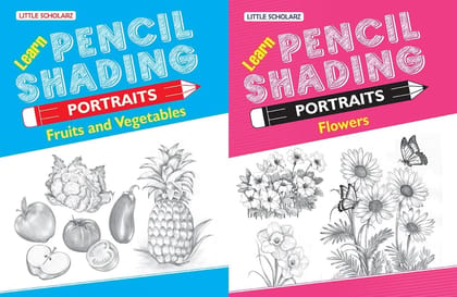 Learn Pencil Shading Portraits - FRUITS, VEGETABLES & FLOWERS [Paperback] [Sep 24, 2023] RPH Editorial Board