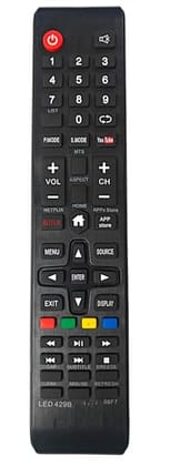 Ehop Compatible Remote Control for Chinese Smart tv Remote, Quadrix Smart Led Tv Remote, Assembled Smart Led Tv Remote
