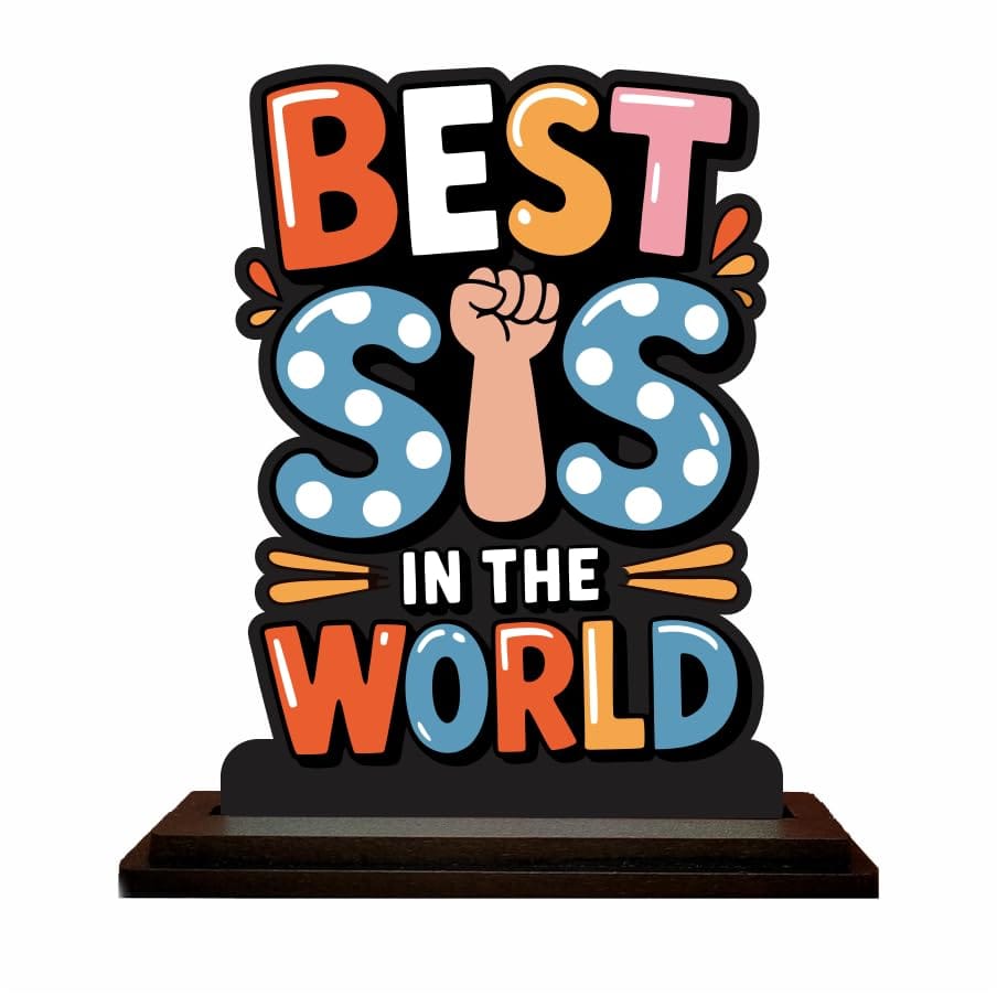 THE MAGICAL GIFTS  BEST SIS IN THE WORLD Table top frame for your sisters | 8x8