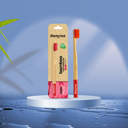 Orby Plus Bamboo Toothbrush โ Extra Soft Bristles & Gum Care (Red) Orby Plus Bamboo Toothbrush โ Extra Soft Bristles & Gum Care (Red)