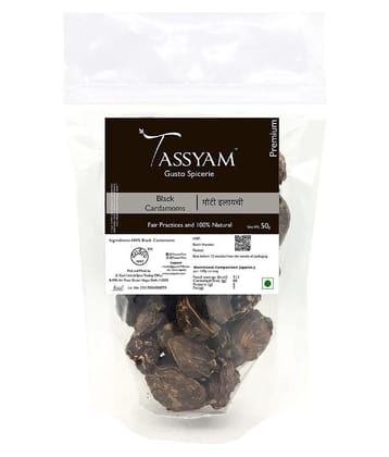 Tassyam Black Cardamom 50 gm
