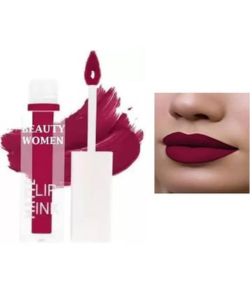 Beauty Women Pink Matte Smudge Free Liquid Lipstick ( Pack of 1 )
