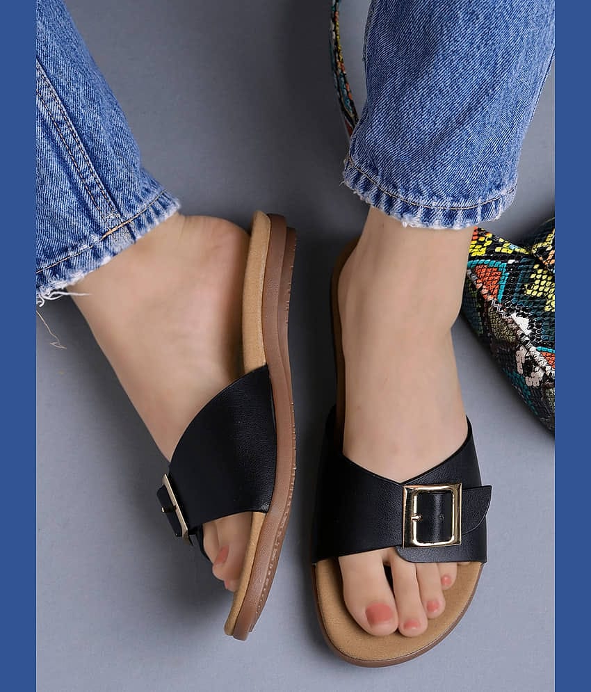 Shoetopia Black Women's Flats