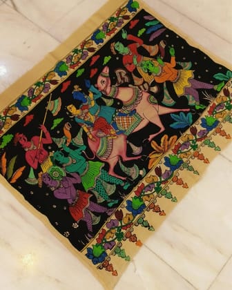 Syaahi Bangalori Silk Multicolor Timeless Wall Hanging