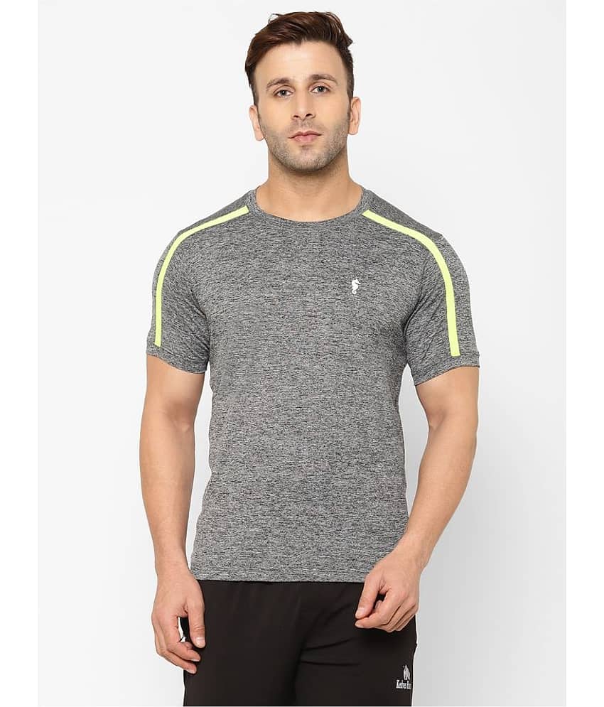 EPPE - Light Grey Polyester Regular Fit Men's Sports T-Shirt ( Pack of 1 )