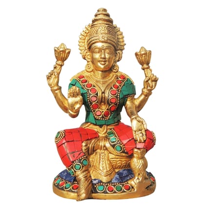 Brass Showpiece Laxmi Ji Statue (BSMAS1006 L)
