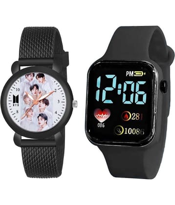DECLASSE Black Dial Digital Boys Watch ( Pack Of 2 )