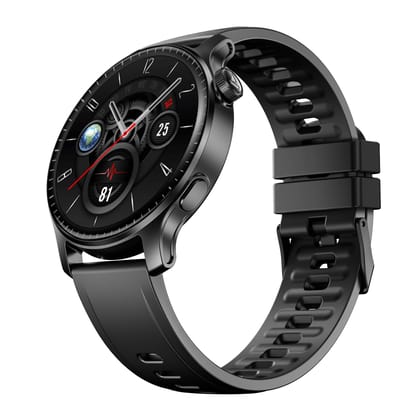 Boat Ultima Prime smartwatch with 1.43” AMOLED Display, AOD, Personalized Fitness Nudges, Functional Crown,100+ Sports Modes, Create Your Own Watchface, smartwatch for Man and Woman (Onyx Black) Boat Ultima Prime smartwatch with 1.43” AMOLED Display, AOD