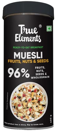 TRUE ELEMENT MUESLI FRUIT AND NUT 400GM