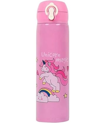 Bluedeal Pink Water Bottle 500 mL ( Set of 1 )