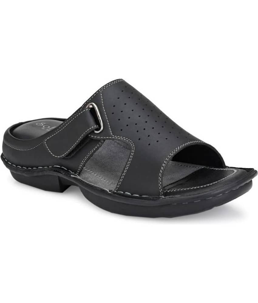 softio Black Flip Flops