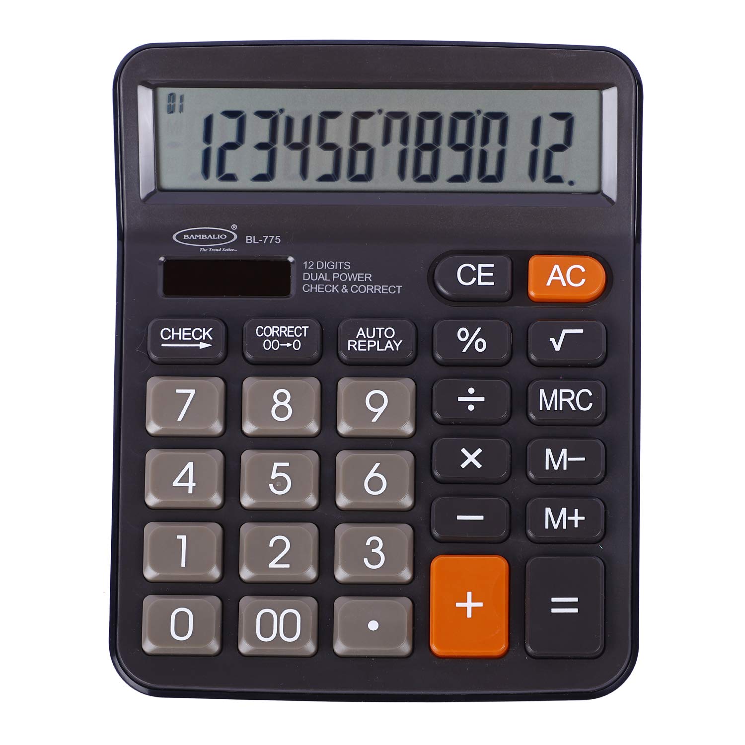 Bambalio 12 Digits Large Display Electronic Calculator with 3 Years Warranty