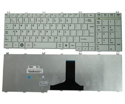 Toshiba Laptop Keyboard Replacement for Satellite C650 C650D C655-Series(White)