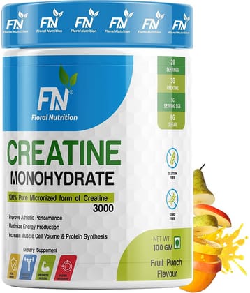 Floral Nutrition Creatine monohydrate Micronized 3000mg 100 gm