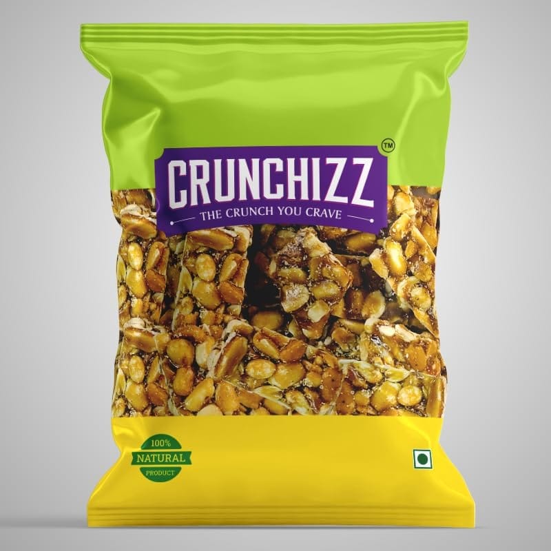 Crunchizz PEANUT CANDY (CHIKKI) I 250 Grams I Pack Of One