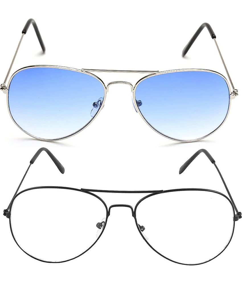 Kanny Devis - Gold Pilot Sunglasses ( Pack of 2 )