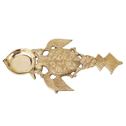 Brass Showpiece Brass Table Decor Deepak (BSMAS319)